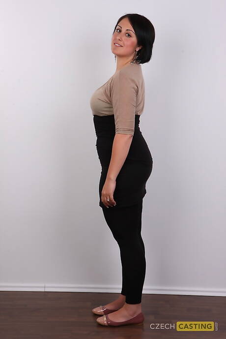 Czech Casting  picture collection featuring Veronika showing amazing shape